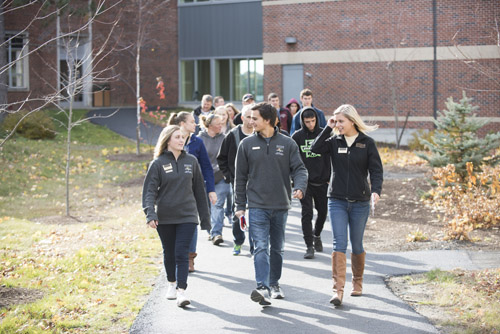 Husson Group Tour on Campus