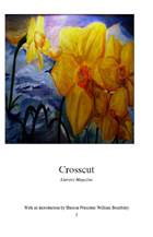 The cover of the 2009 Crosscut Literary Magazine is a painting of flowers.