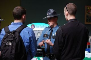 Students with law enforcement officer