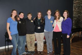 students standing in group photo