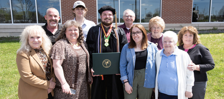 Students attend commencement