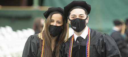 Students attend commencement