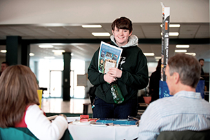 Student at Green Jobs Fair