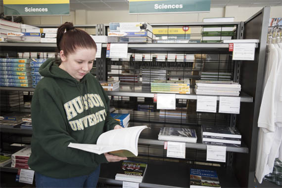 Girl holding an open book