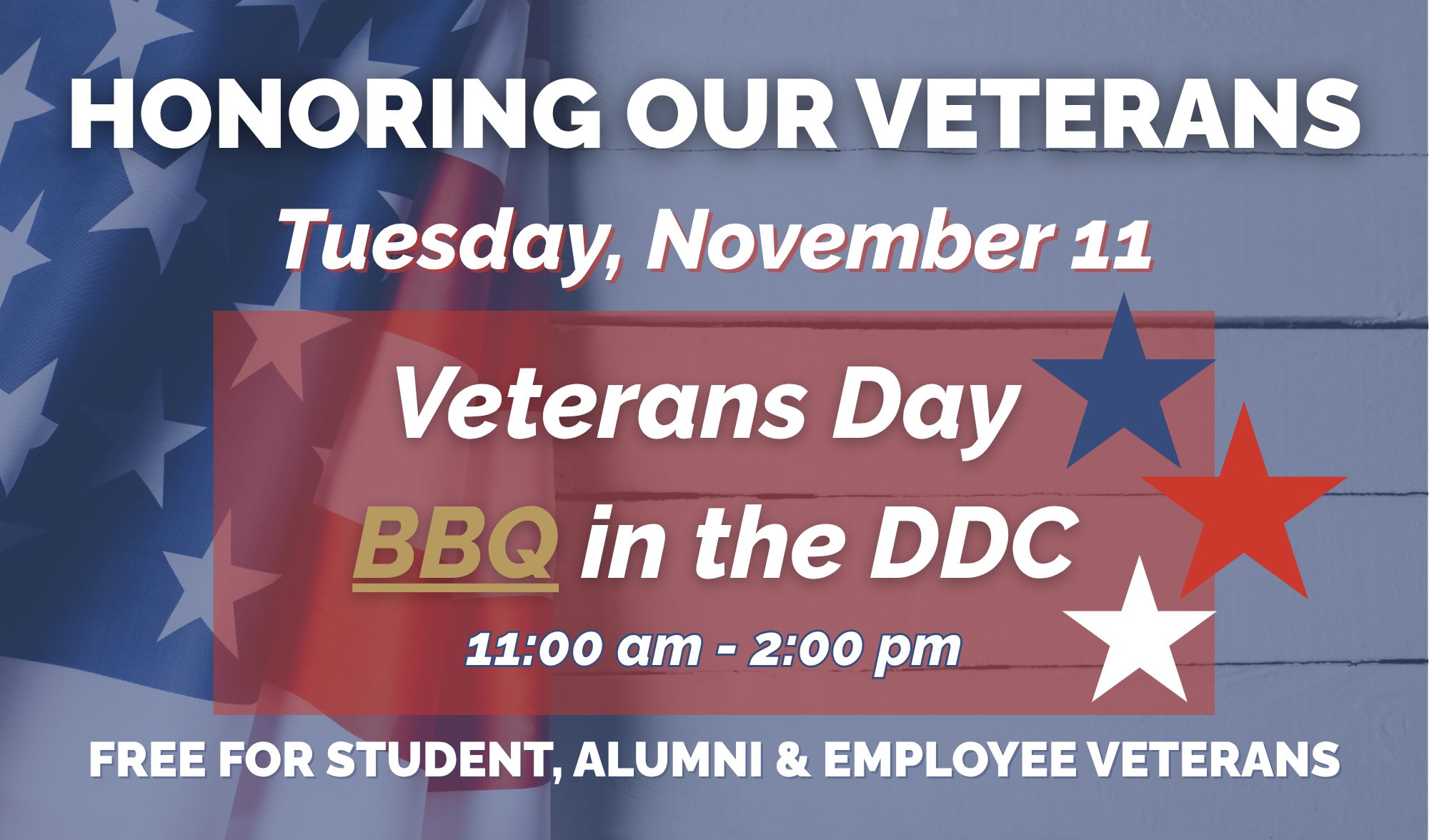 Veterans Day Barbecue Invitation Graphic