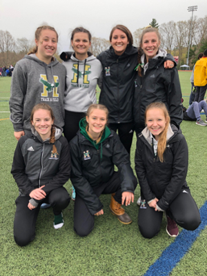 A group shot of the women's track team