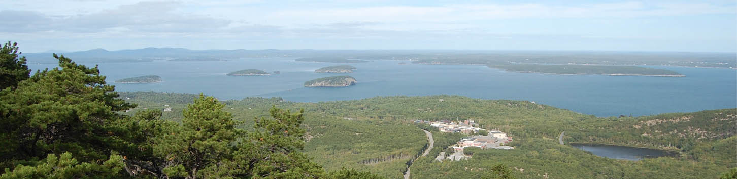 The coastal region of Maine near Acadia National Park