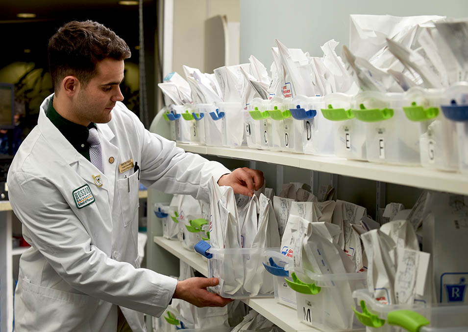 School of Pharmacy students work on location to gain experience in the field