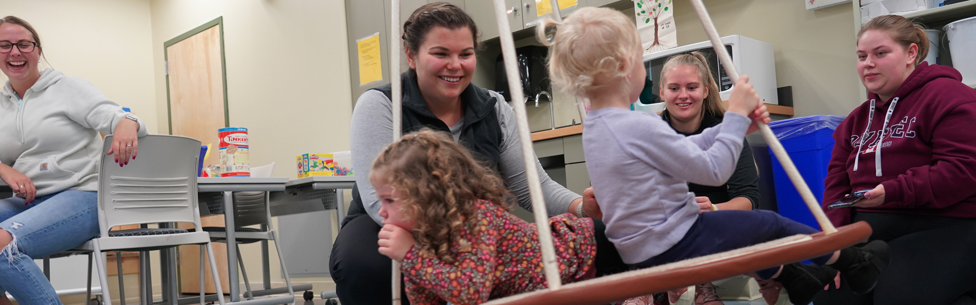 School of Occupational Therapy students work with a sling