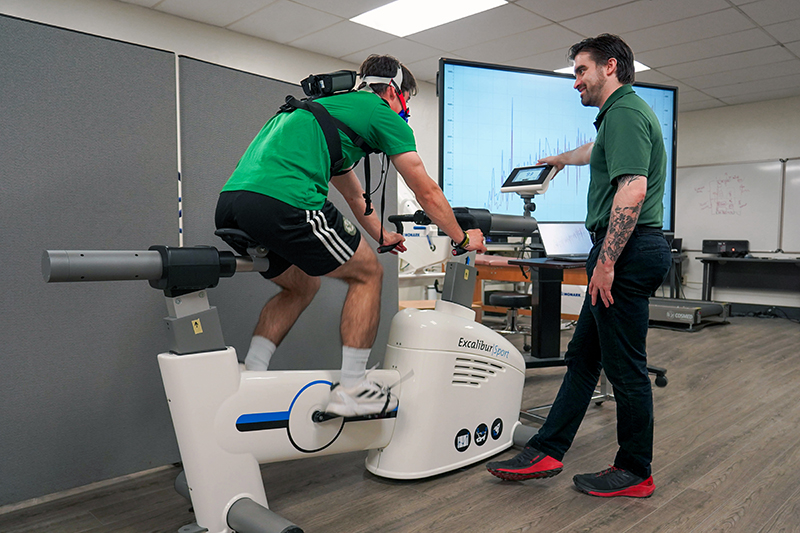 Students in Husson's Bachelor of Science in Exercise Science program study human movement while pursuing their exercise science degree.