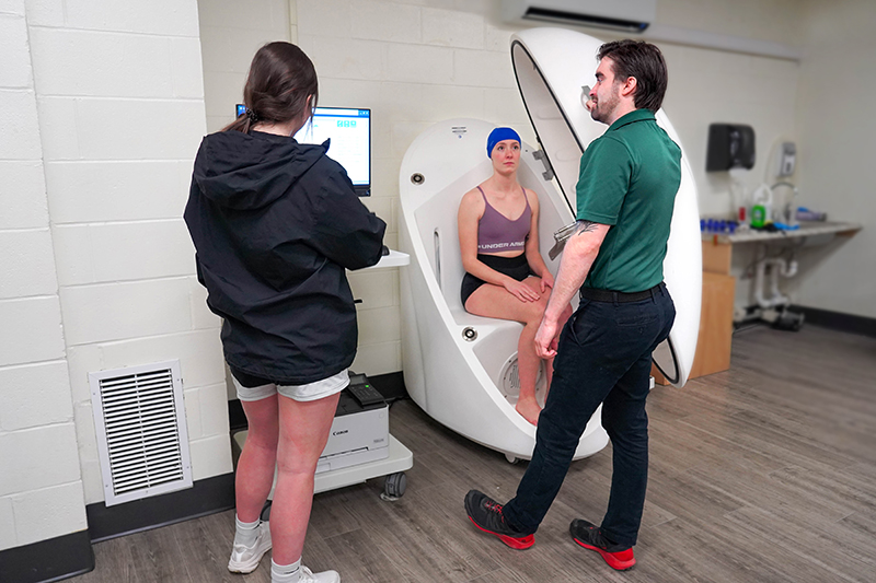Students in Husson's Bachelor of Science in Exercise Science program study human movement while pursuing their exercise science degree.