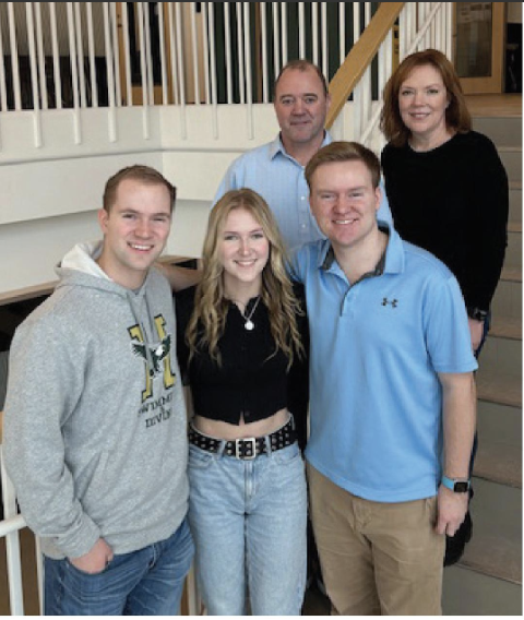 The Brown family of Hampden posing for a picture together