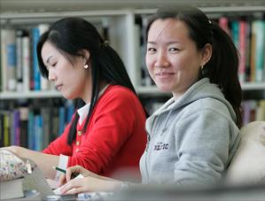 Students sitting at desk