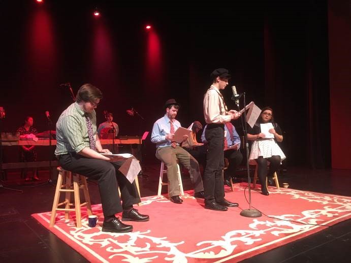Students perform in the 2016 production of "The Facts in the case of M. Valdemar" in the Gracie Theatre