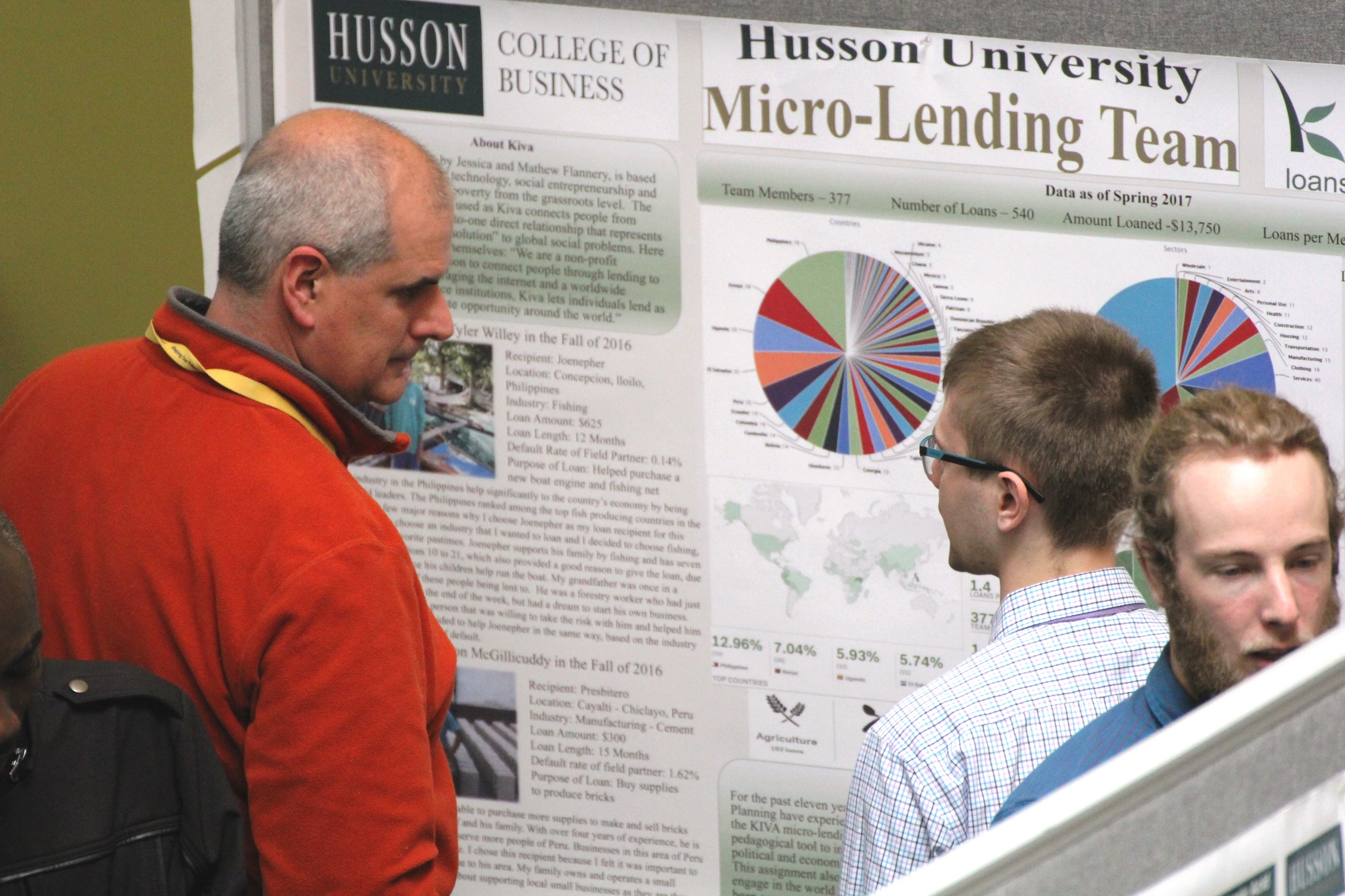 Research and Scholarship Day on the campus of Husson University