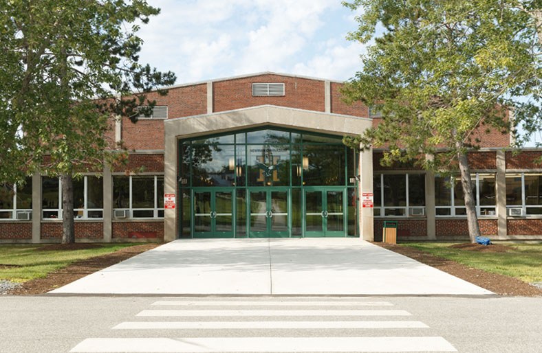 Exterior view of the Newman Gymnasium