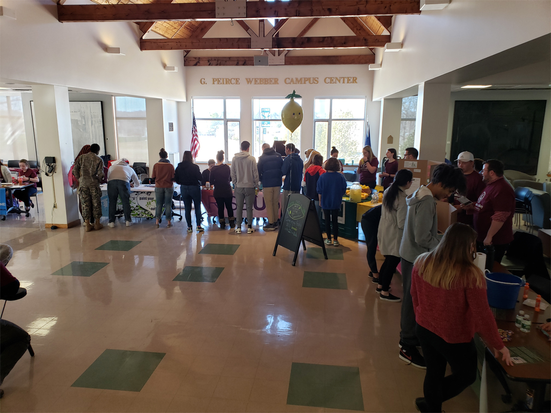 Students attend Fresh Check Day at the Husson University Campus Center