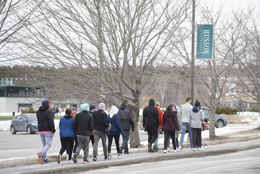 Students participate the fourth annual Walk for Warmth