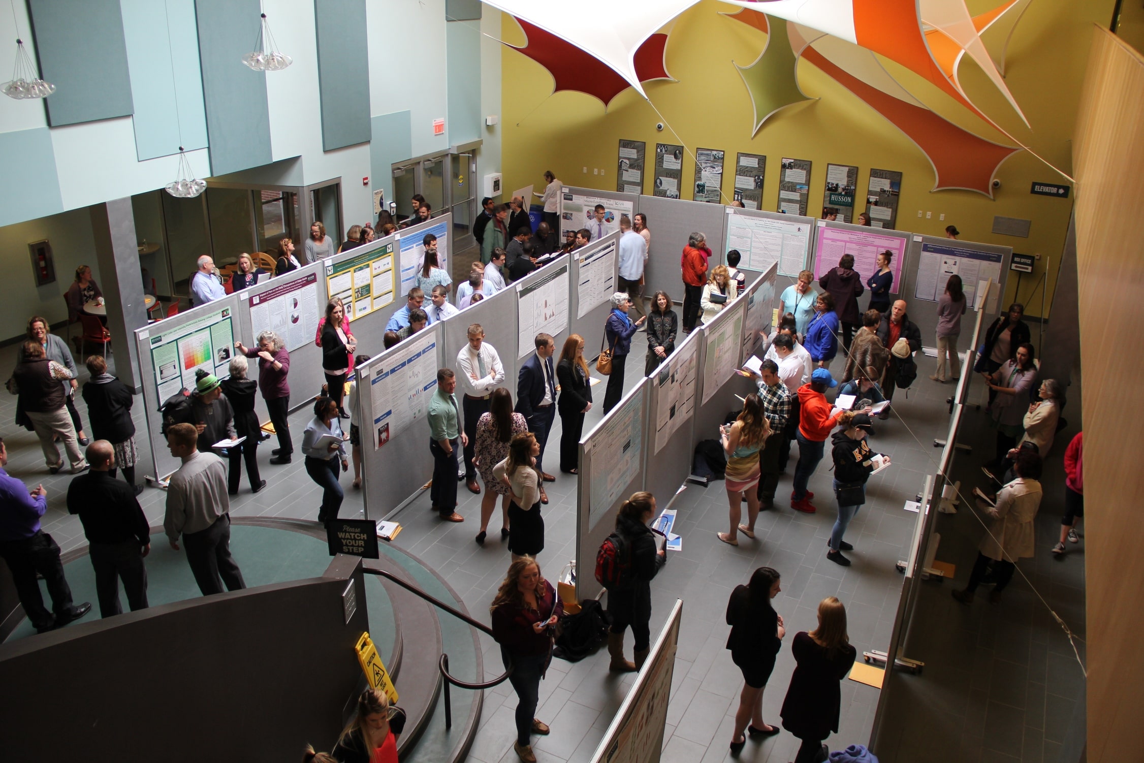 Aerial view of a prior Research and Scholarship Day