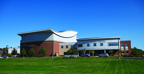 The Gracie Theatre, located inside the Beardsley Meeting House, is shown in this photo.