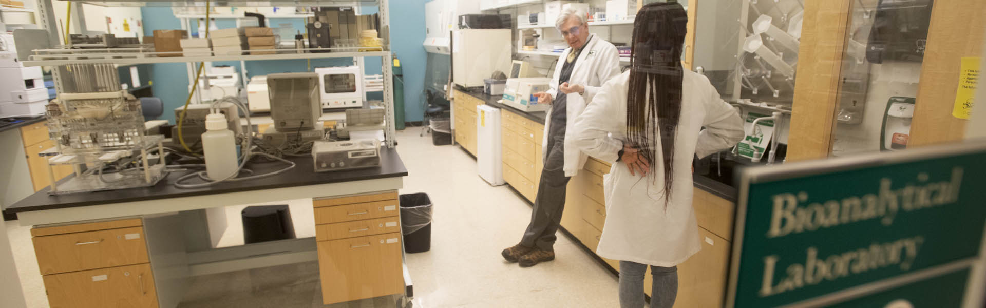 Husson University Pharmacy student counting medicine