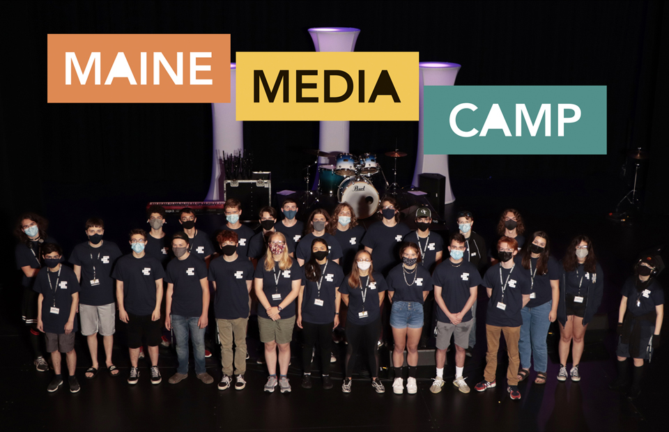 Maine media camp campers