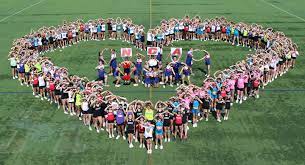 cheer campers shaped in a heart