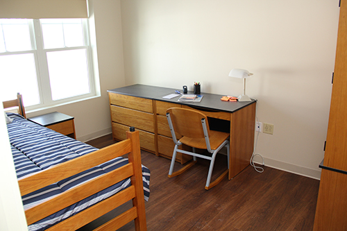 A bedroom location in the townhouse
