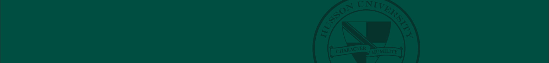 The Husson University seal