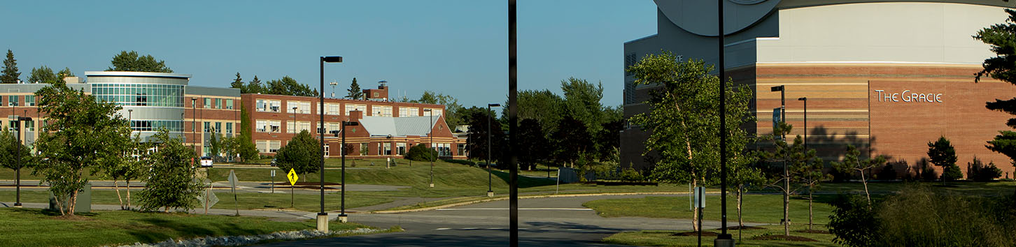 The Griffin Road Entrance of Husson University