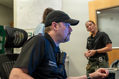 a security officer updated policies on his computer