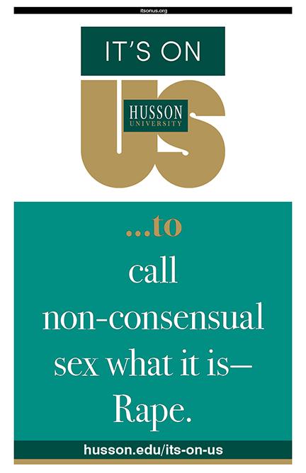 Poster: It's On Us to cal non-consensual sex what it is -- Rape.