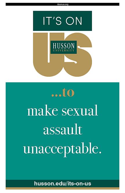 Poster: It's On Us to make sexual assault unacceptable.