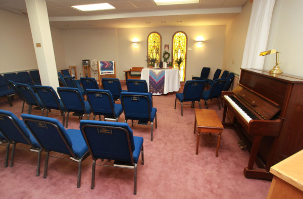 The interior of the Leonard Chapel