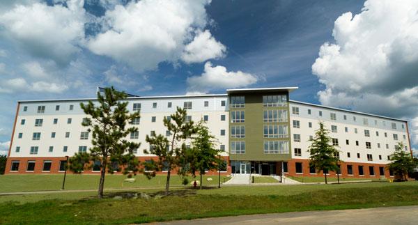 An exterior view of the Living Learning Center