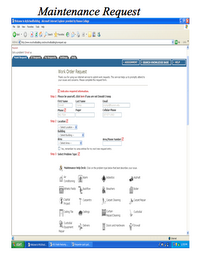 Maintenance requests